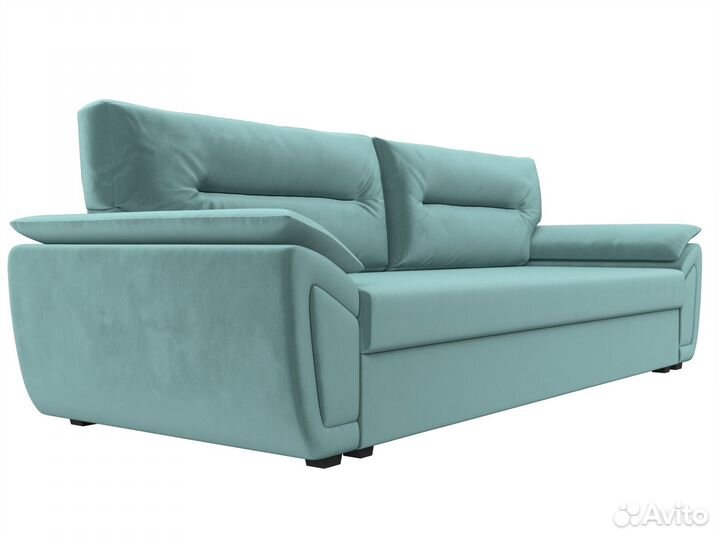 Диван прямой Нэстор Лайт, велюр, бирюзовый. Москва