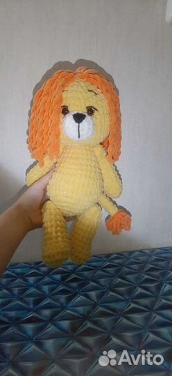 Вязанные игрушки Львенок