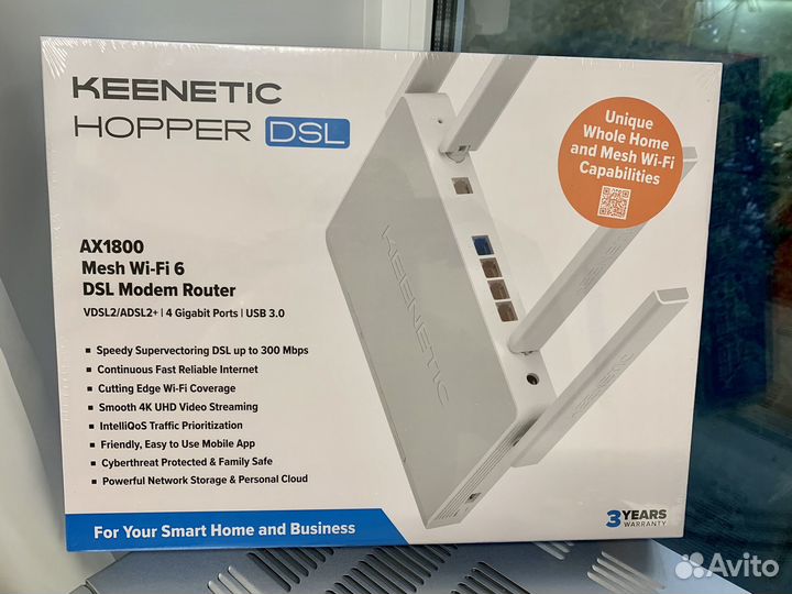 Новый роутер Keenetic hopper DSL KN-3610 Wi-Fi 6