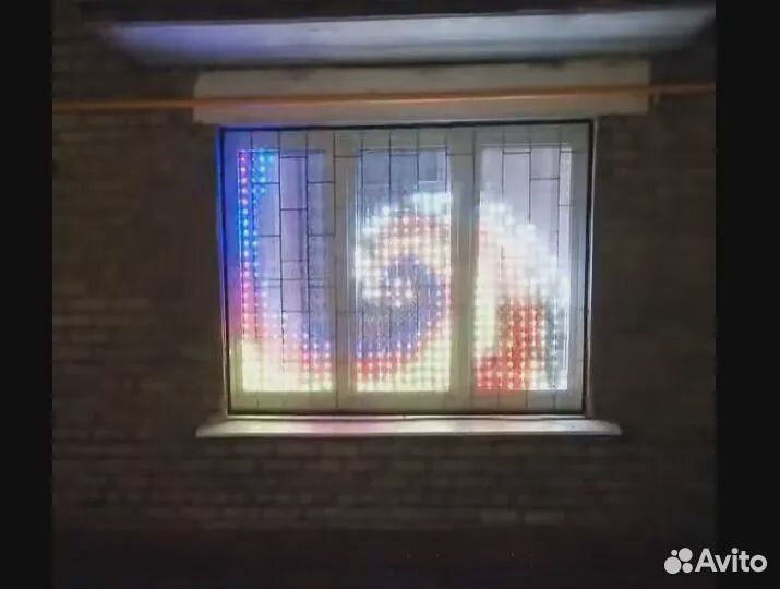 Гирлянда-матрица на окно, матрица на светодиодах