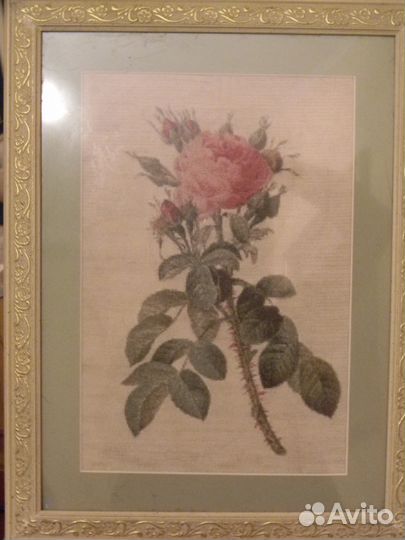 Картина вышитая Роза Бифера