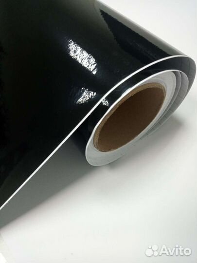 Автовинил плёнка чёрная глянцевая для крыш