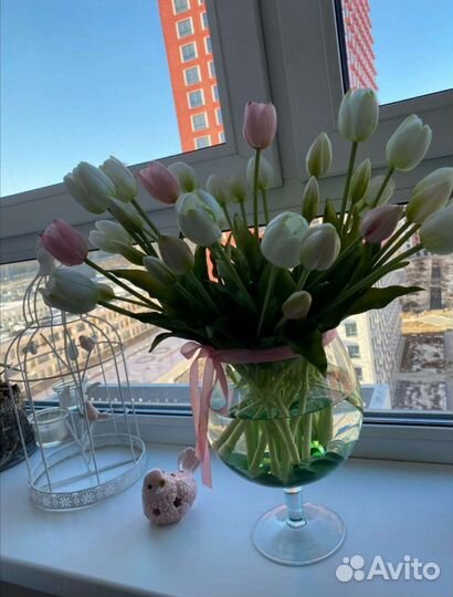 Искусственные цветы тюльпаны как настоящие