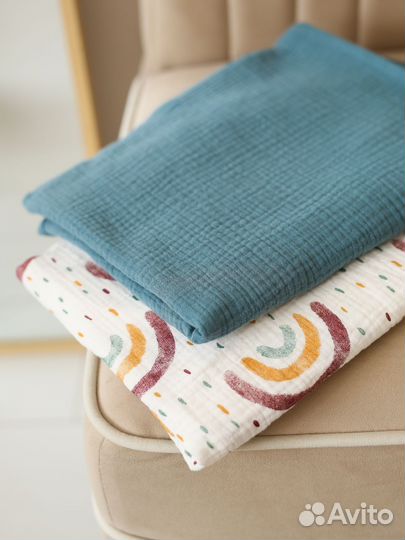 Муслиновые пеленки новые