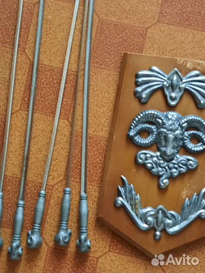 Набор шампуров для шашлыка бронь