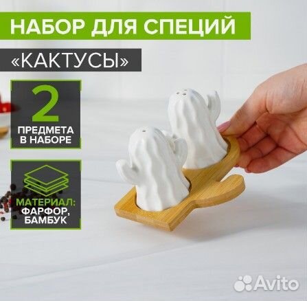 Набор для специй кактусы