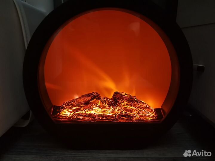 Декоративная лампа камин