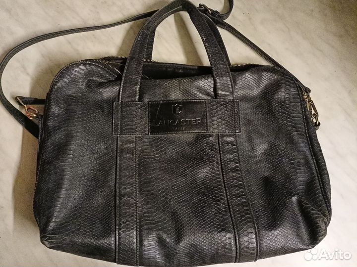 Мужской кожаный портфель бу Италия