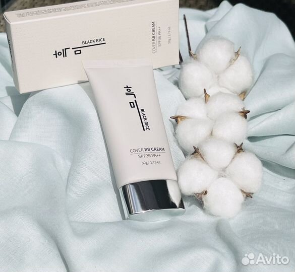 Крем для лица с spf BB тональный Black Rice