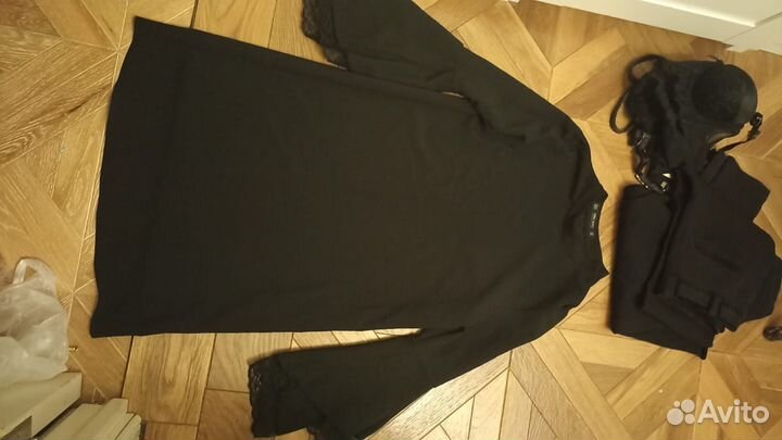 Пакет стильных черных вещей Zara, HM, часть новые