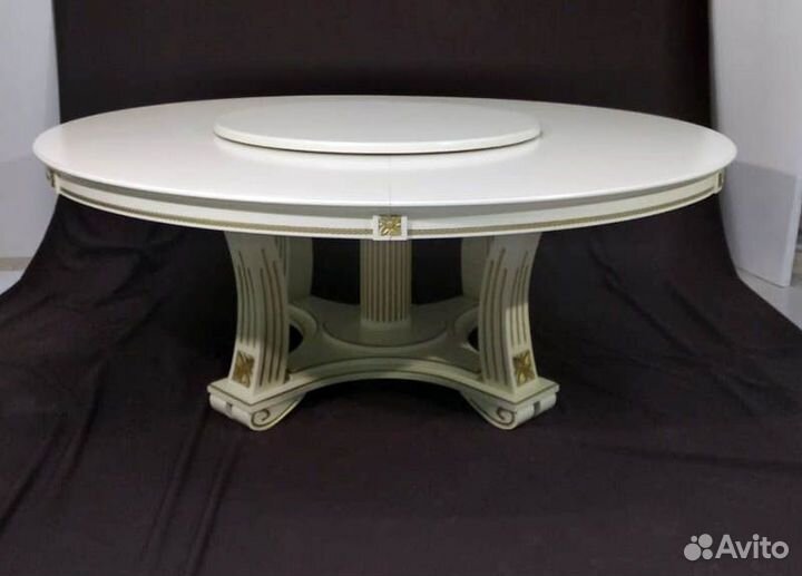 Стол круглый диаметром 150-220 см