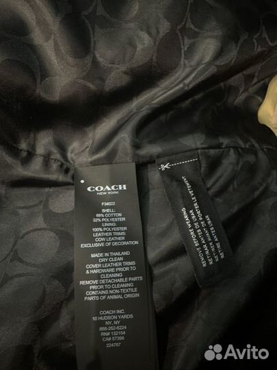 Пальто женское coach