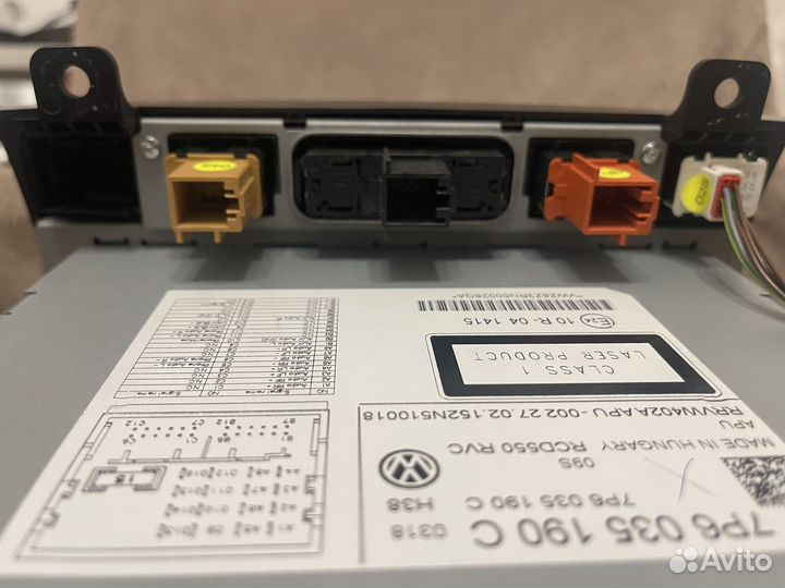 Автомагнитола Volkswagen Touareg II (RCD550)