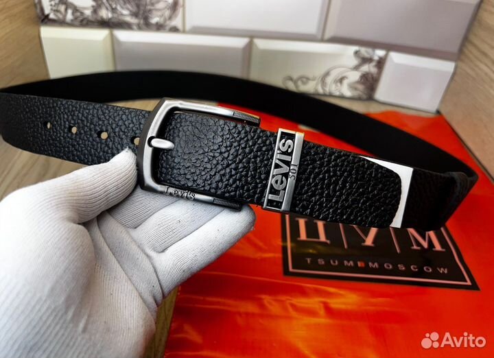 Кожаный ремень мужской Levi’s