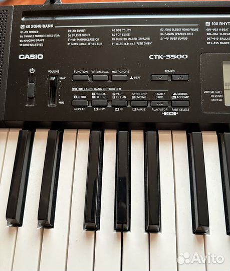 Синтезатор casio ctk 3500+подставка