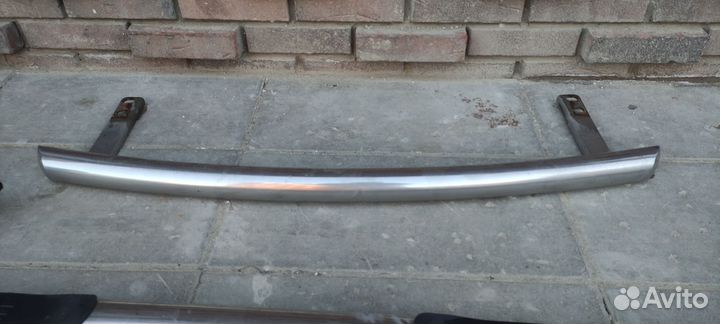 Пороги и защита переднего бампера mitsubishi