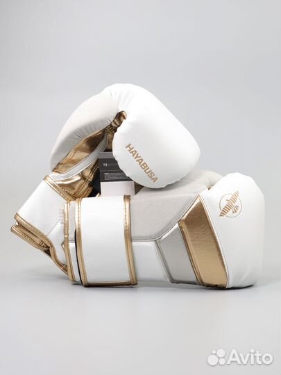 Боксерские перчатки Hayabusa T3 White/Gold 12,14oz