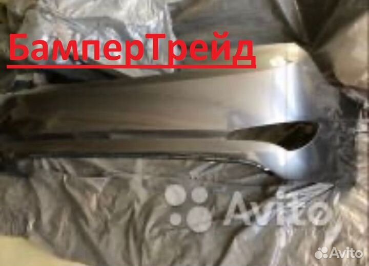 Задний бампер Хендай Солярис 14-17 серый SAE