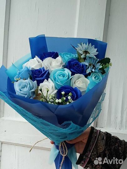 Букеты из мыльных роз