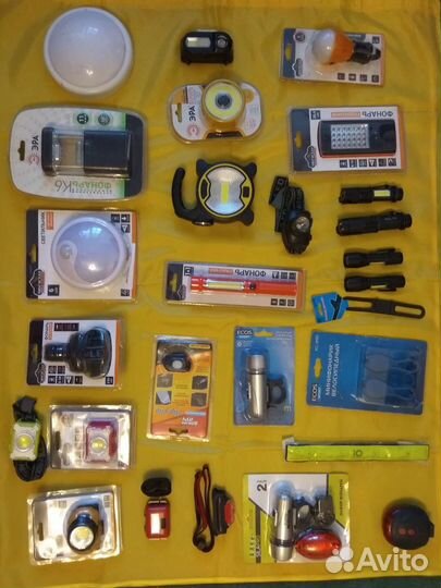 Фонарик налобный яркий компактный