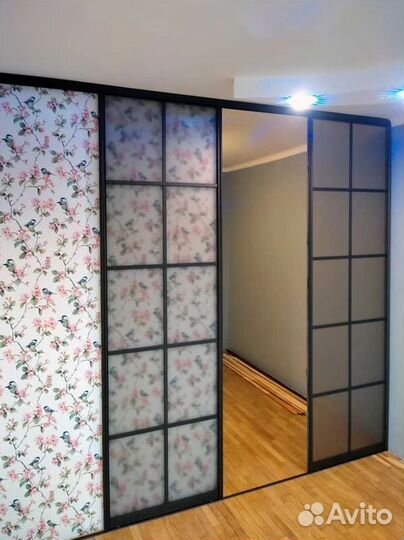 Перегородки раздвижные для зонирования комнаты