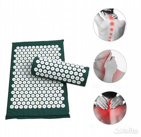 Аппликатор коврик с подушкой акупунктурный Кузнец