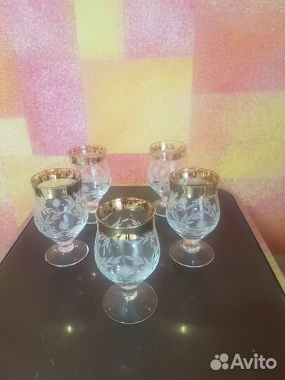 Рюмки и бокалы богемия СССР