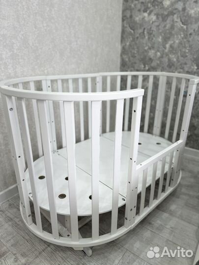 Детская кроватка трансформер 9 в 1 с маятником