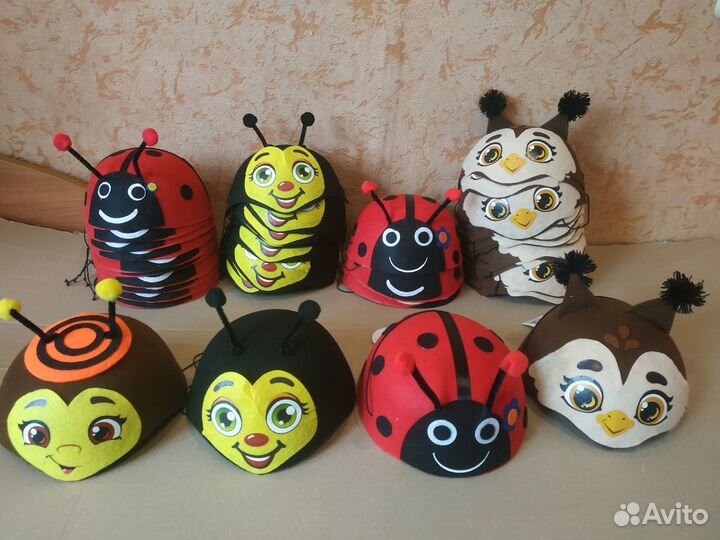 Шапки - маски животных - 30 видов