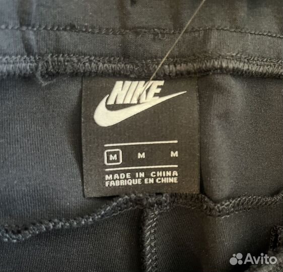 Штаны nike tech fleece черные