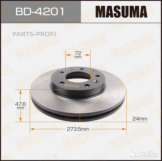 Masuma BD-4201 Диск тормозной (упаковка 2 шт, цена за 1 шт)