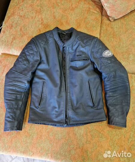 Мотокуртка IXS кожаная мужская бу