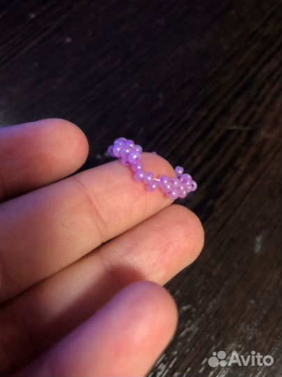Колечко из бисера