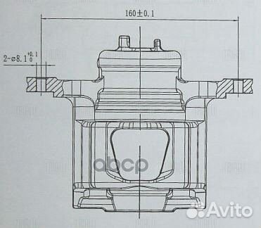 Суппорт тормозной Chevrolet Aveo (T200) 02