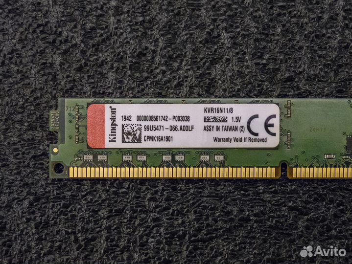DDR3 2x8gb 1600mhz 2rank CL11-11-11-28 Kingston