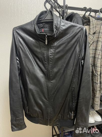 Кожаная куртка мужская