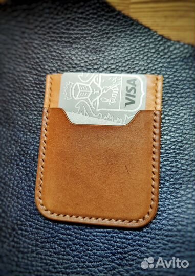 Картхолдер из натуральной кожи ручной работы