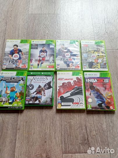 Консоль Xbox 360+8 игр(дисками) в комплекте