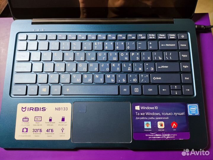 Ноутбук Irbis NB133 для учебы/офиса