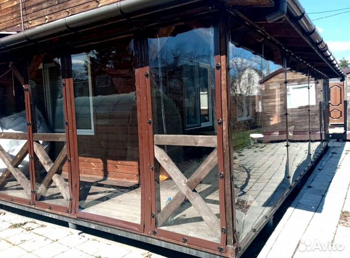 Жидкие окна для беседки