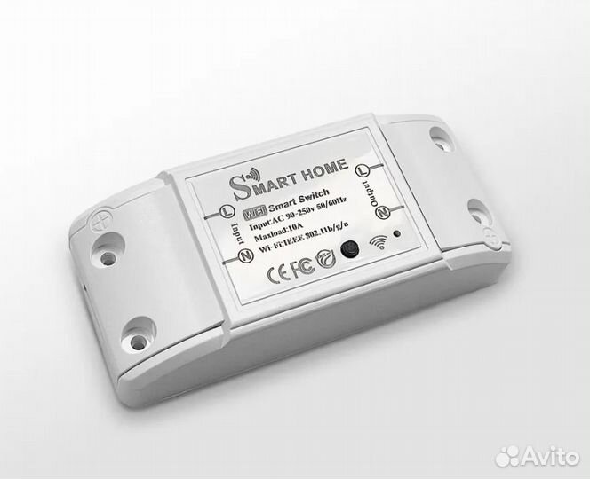 Умное Wi-Fi реле 10А Умный дом (2200W)