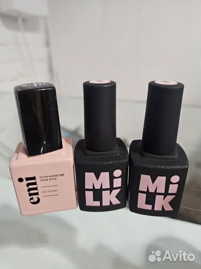 Базы, топы 14шт. для ногтей Luxio и др