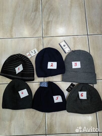 Шапки вязаные мужские