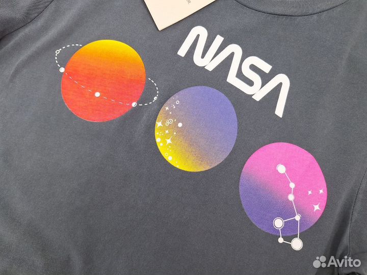Футболка женская 40 42 hm новая nasa