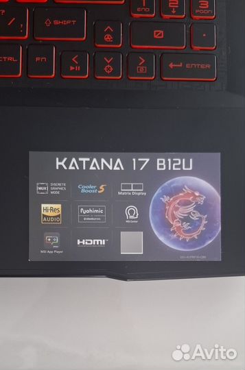 Игровой ноутбук MSI katana gf76