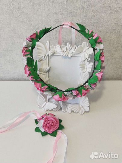 Ободок-венок и браслет