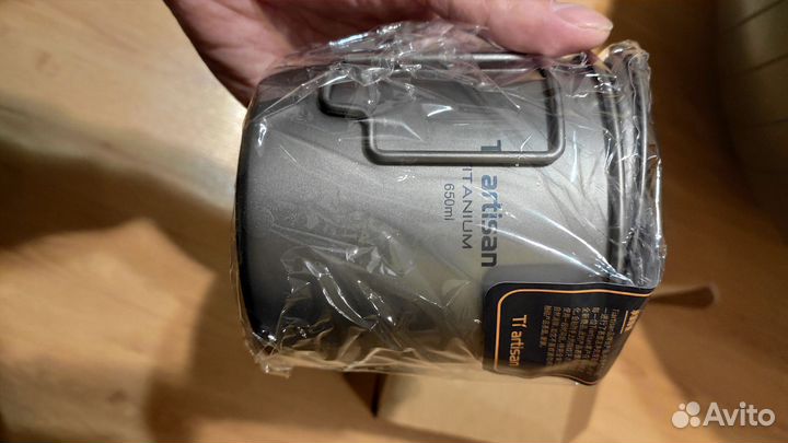 Титановая кружка с ложкой