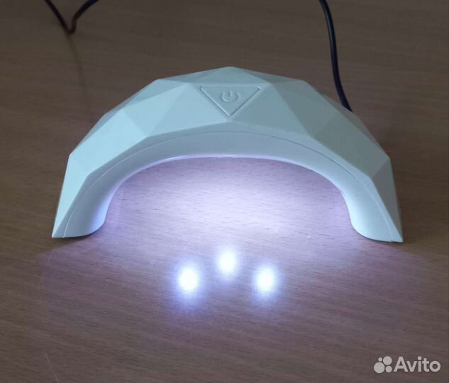 Портативная мини лампа для сушки ногтей + топ