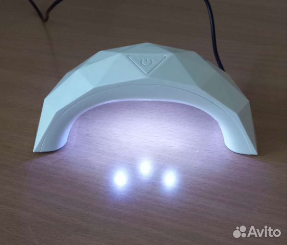 Портативная мини лампа для сушки ногтей + топ