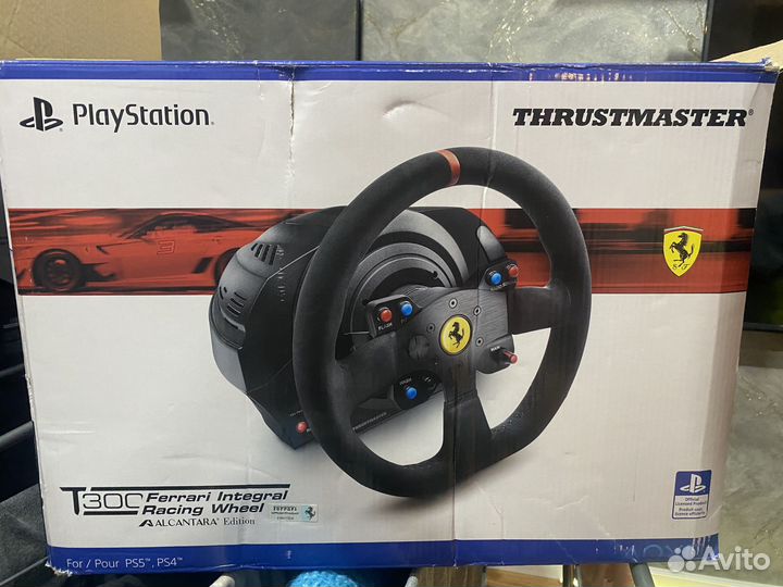 Руль thrustmaster t300 alcantara